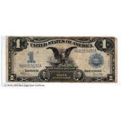 $1 Series of 1899 Black Eagle Silver Certificate