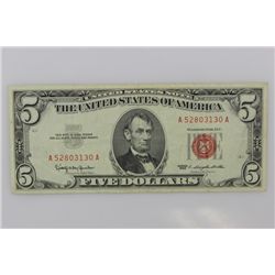Series 1963 Red Seal $5 United States Note
