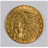 Image 1 : 1914-D $2.5 GOLD INDIAN CHOICE BU EXCELLENT EYE APPEAL