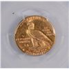 Image 3 : 1925-D $2.5 GOLD INDIAN PCGS MS-63