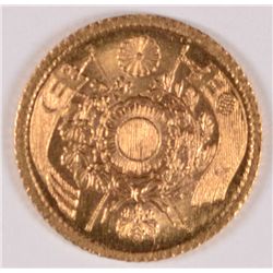 JAPAN GOLD YEN 1871 Y #9 HIGH DOT VERY CHOICE BU RARE