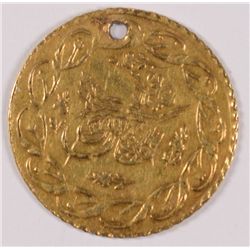 TURKEY GOLD  KM #645 CEDID MAHMUDIYE 1.6 GR. XF HOLED