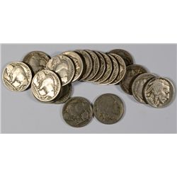 20 1919 BUFFALO NICKELS VG-VF