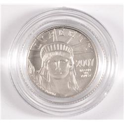 2007-W 1/10 OZ $10 PLATINUM BURNISHED EAGLE IN CAPSULE AND BOX. LOW MINTAGE