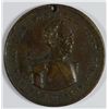 Image 1 : 1852 GENERAL WINFIELD SCOTT AND GRAHAM PRESIDENTIAL CAMPAIGN TOKEN XF HOLED