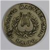 1870'S GERMAN MEN'S SINGING CHOIR BALTIMORE TOKEN WHITE METAL