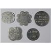 5 KENTUCKY FANCY ALUMINUM "GOOD FOR" TOKENS CIRCA 1930'S