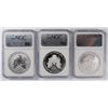 Image 2 : 2006 3pc Silver American Eagle (20th Anniversary) NGC 69's