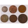 Image 2 : (6) Misc Coins (62-1c, 85-1c, 09-1c, 12-D-1c, 66-2c, 54-3c Silver) Avg Circ