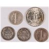 Image 2 : (5) Misc Coins (97-10c, 12-10c, 16-S-10c, 30-S-10c, 37-25c) Avg Circ