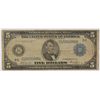 1914 $5 Federal Reserve Note VG