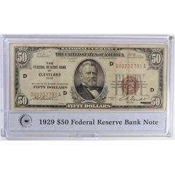 1929 $50 National Cleveland,OH