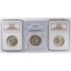1948 (P,D,S) Booker T Washington Commen Half Dollar NGC/PCGS MS-65