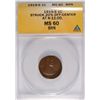 Image 1 : 1919-S Lincoln Cent ANACS MS-60 (Mint Error 20% Off Struck)