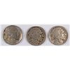 Image 1 : (3) 1919 Buffalo Nickels Avg Circ