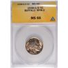 Image 1 : 1938-D/D Buffalo Nickels ANACS MS-66
