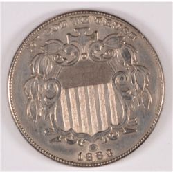 1883 Shield Nickel AU-58