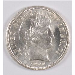 1909 Barber Dime MS 64++ Blast White