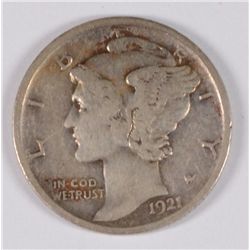 1921-D Mercury Dime VF-XF KEY DATE