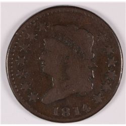 1814 Large Cent, VG-Fine, VERY NICE