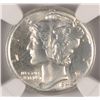 Image 2 : 1942 MERCURY DIME, NGC MS-65 FB  WHITE