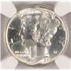 Image 2 : 1943-D MERCURY DIME, NGC MS-65 FB  WHITE