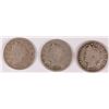 Image 1 : (3) 1912-D V-Nickel Avg Circ