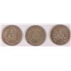 Image 2 : (3) 1912-D V-Nickel Avg Circ