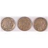 Image 1 : (3) 1938-D Buffalo Nickels Avg Circ