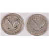 Image 2 : (2) 1923 & 1929 Standing Liberty Quarter Avg Circ