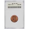 Image 1 : 1929-S LINCOLN CENT ANACS MS65 RED