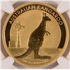 Image 2 : 2012 P AUSTRALIAN KANGAROO 1 OZT GOLD NGC MS70