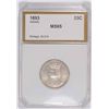 Image 1 : 1893 ISABELLA QUARTER, PCI MS-65 GEM, BLAZING WHITE!!