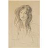 Image 1 : PROPERTY FROM AN AMERICAN PRIVATE COLLECTION GUSTAV KLIMT (1862-1918) Brustbild eines Mädchens (p...