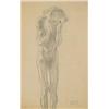 Image 1 : PROPERTY FROM AN AMERICAN PRIVATE COLLECTION GUSTAV KLIMT (1862-1918) Akt eines Greises mit vorge...