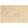 Image 1 : PROPERTY FROM AN AMERICAN PRIVATE COLLECTION GUSTAV KLIMT (1862-1918) Kauernder Halbakt nach link...