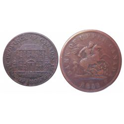 Token Lot; PC-1B3 in VF-20 corrosion & PC-6B5 in VG-8. Lot of 2 tokens.