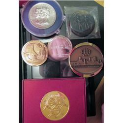 1967 Canada Centennial Medal by Lombardo Mint (silver plated), Copper Coronation 1953 Medal in case,