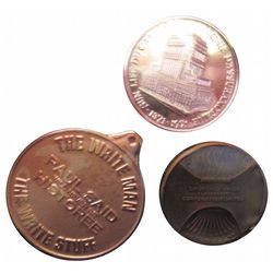 Medal Lot; Sun Life of Canada, Churchill Falls and The Write Man - The Write Stuff. Lot of 3 medals 