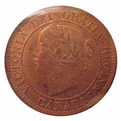 Cent 1859 ICCS MS-63; Narrow 9, Red & Brown.