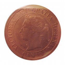 Cent 1881H ICCS MS-62; Trace Red.