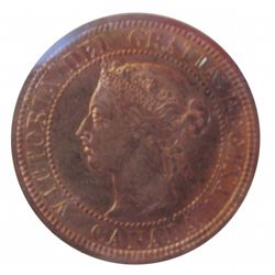 Cent 1882H ICCS MS-64; Obverse 2, Red.