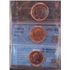 Image 1 : Cent 1998W, 2000, 2012 Magnetic, all CCCS MS-66 Red. Lot of 3 coins.