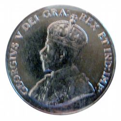 5 cents 1933 ICCS AU-50.