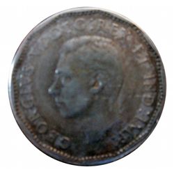 5 cents 1944 Missing both Plating F-12.