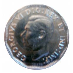 5 cents 1947 ICCS SP-65; Maple Leaf.