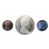 Image 1 : 5 cents 1968 CCCS PL-64 Cameo & ICCS MS-64, Dollar 1965 CCCS AU-55; Small Bead, Pointed 5, Cameo. Lo