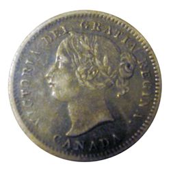 10 cents 1875H ICCS VF-20. Key Date.