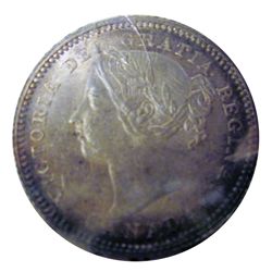 10 cents 1891 ICCS MS-63; 22 Leaves. Light Toning with super lustre.