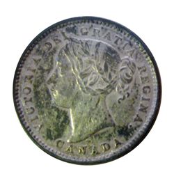 10 cents 1893, Round Top 3, Obverse 6 in Fine-12 or better, with toning but fairly strong 3 for the 